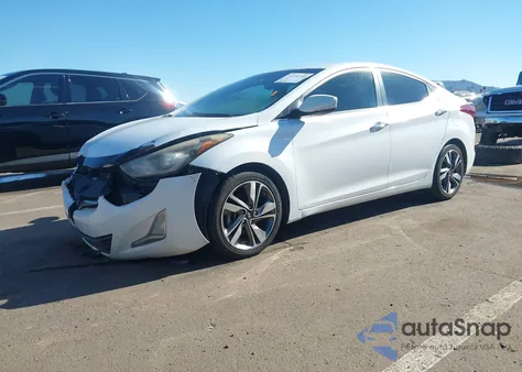 2014 Hyundai Elantra Limited z USA, uszkodzony, nr VIN 5NPDH4AE1EH485741